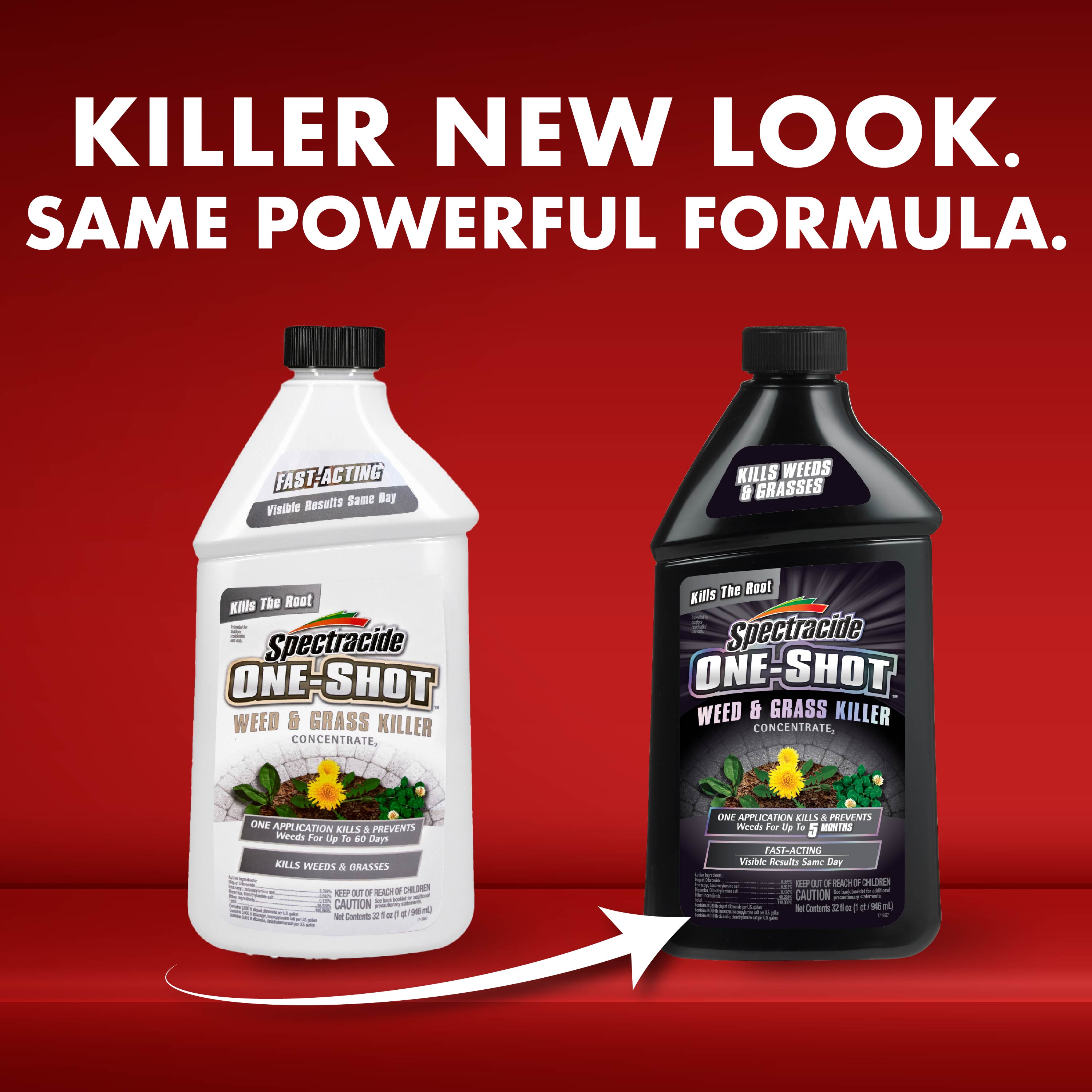 Spectracide OneShot Weed & Grass Killer Concentrate, 32 Fluid Ounces